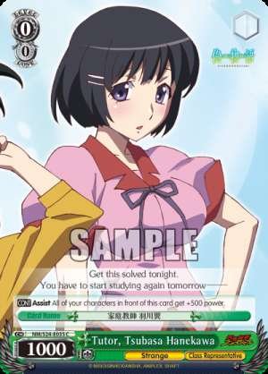 Tutor, Tsubasa Hanekawa