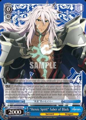 "Heroic Spirit" Saber of Black
