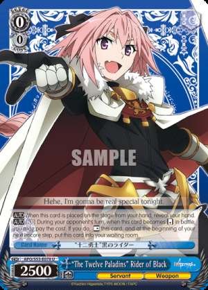"The Twelve Paladins" Rider of Black