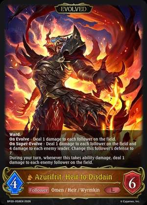Azurifrit, Heir to Disdain