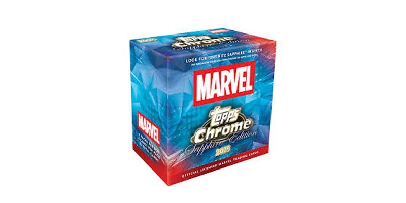 2025 TOPPS Chrome Marvel Sapphire Edition Logo